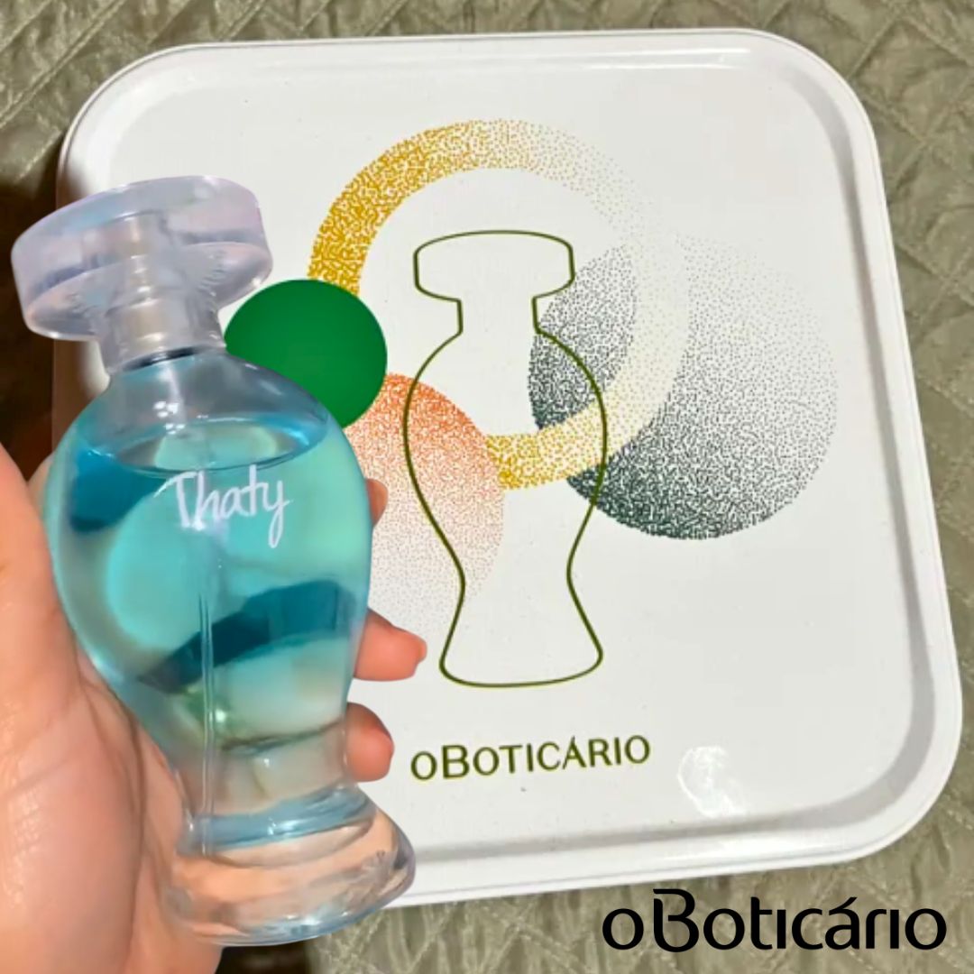 Presente Thaty Colônia 100ml + Caixa De Presente Lata