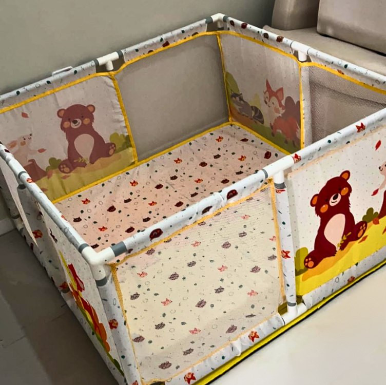 Maxi Baby Cercadinho de Bebê Chiqueiro Portátil Playpen2 (Bege)