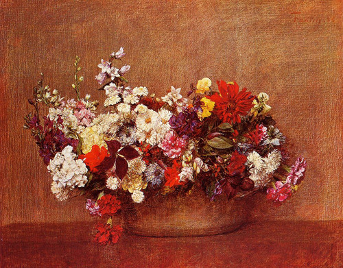 Fantin Latour Henri Flowers in a Bowl