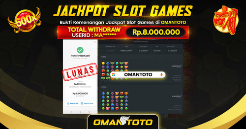 OMANTOTO JACKPOT SLOT GAMES Rp. 8.000.000,-