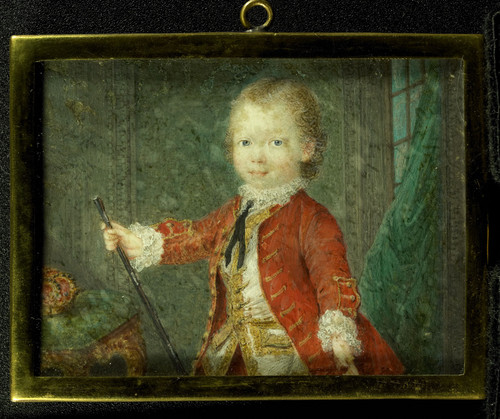 Mussard, Robert Willem V (1748 1806), принц Оранский Нассау в детском возрасте, 1751, 5,8 cm x 7,7 c