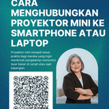 Cara Menghubungkan Proyektor Mini ke Smartphone atau Laptop