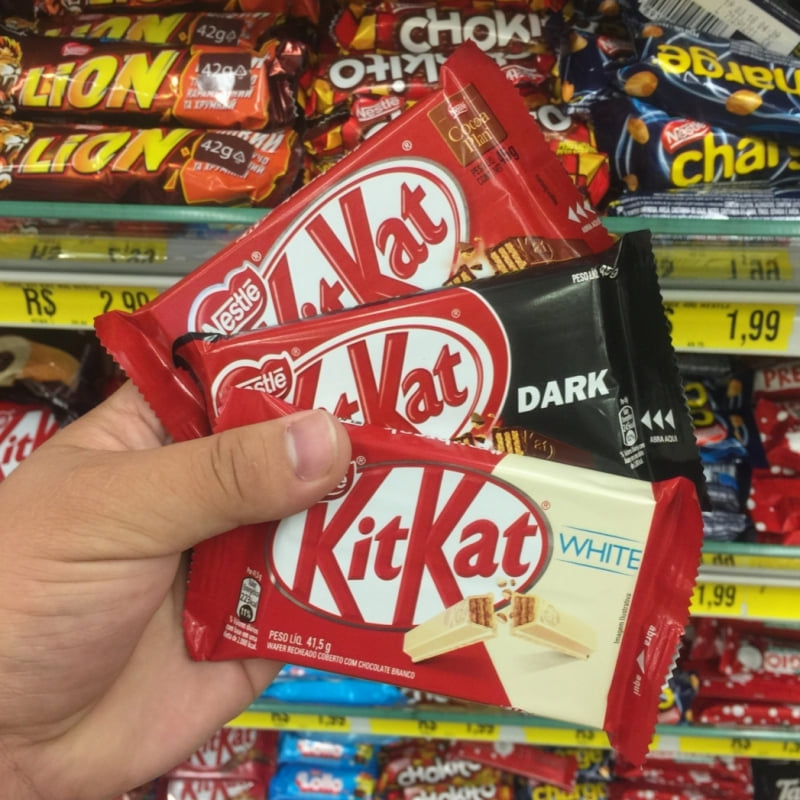 5 Chocolates KIT KAT por R$ 7,95