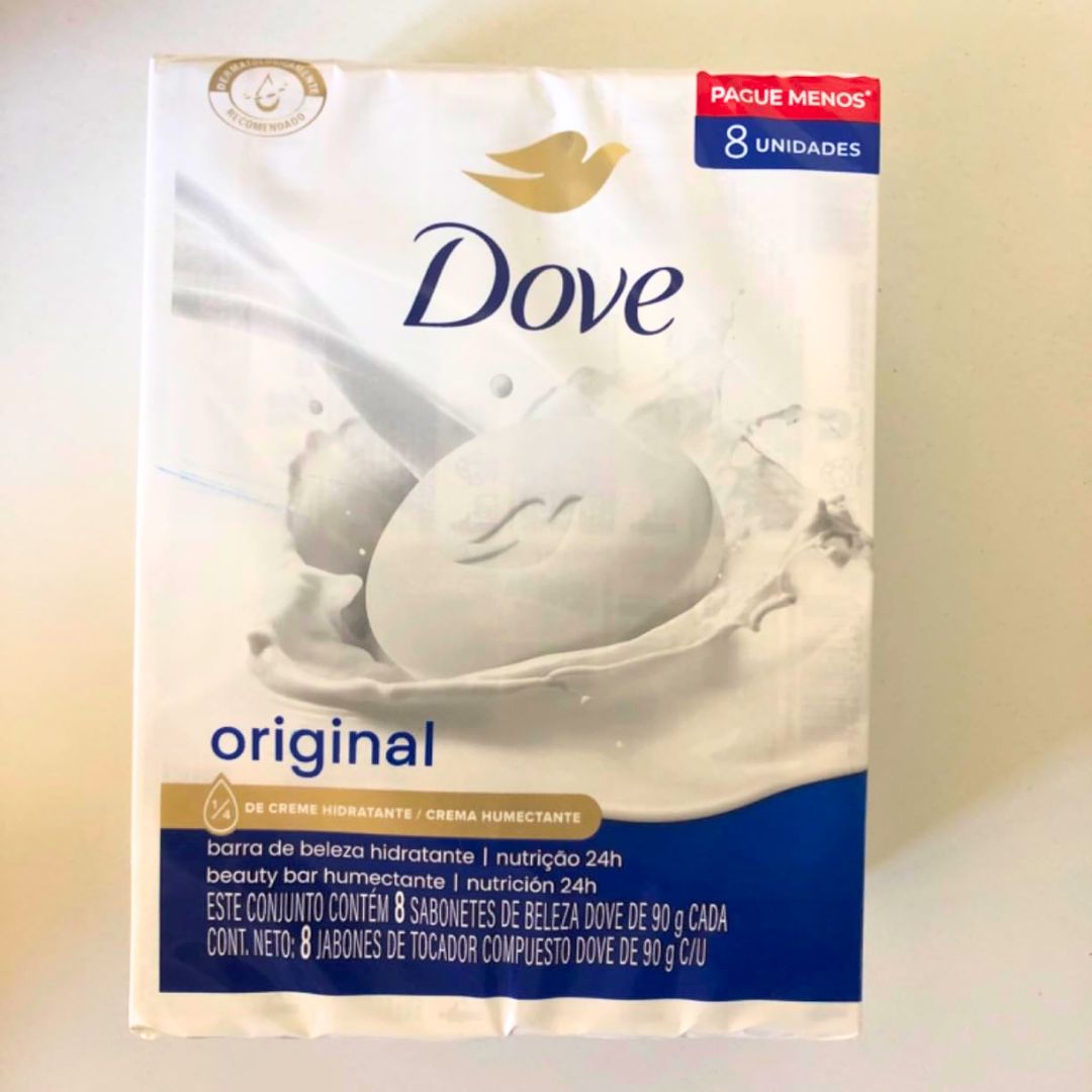 Dove Sabonete Em Barra Branco 90G – 8Un