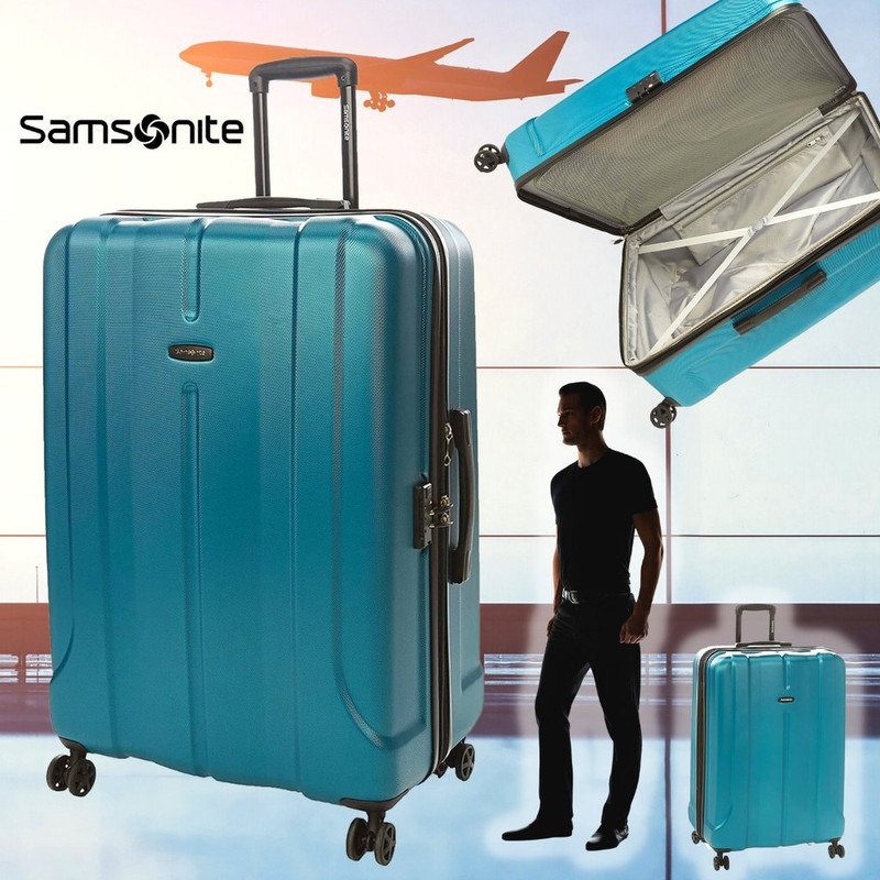 Mala de Viagem, Samsonite, Fiero Abs, Grande – Teal