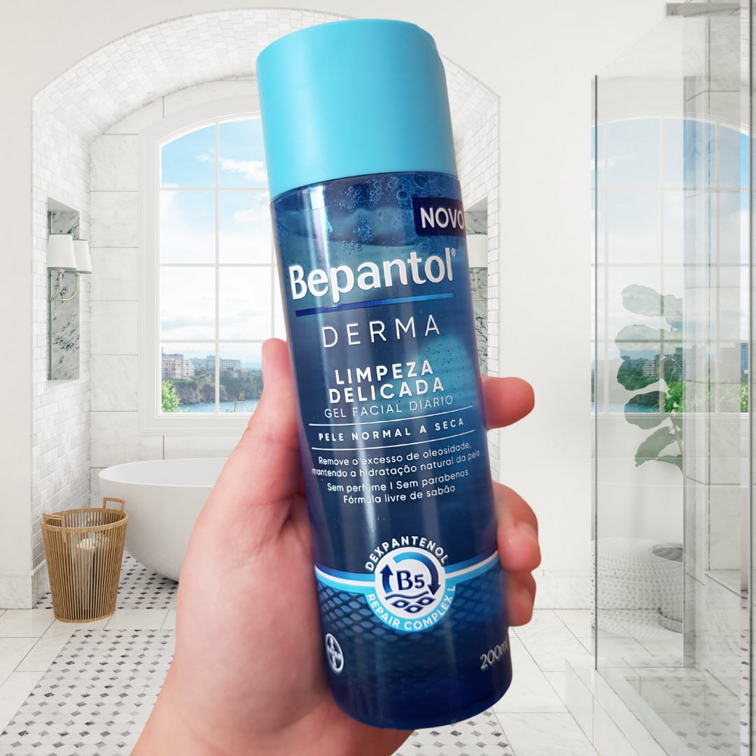 Bepantol Derma Gel de Limpeza Facial Diário, Hidratante, Pele Normal a Seca 200ml