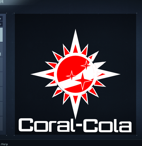 Coral Cola (fictional soda company) Logo