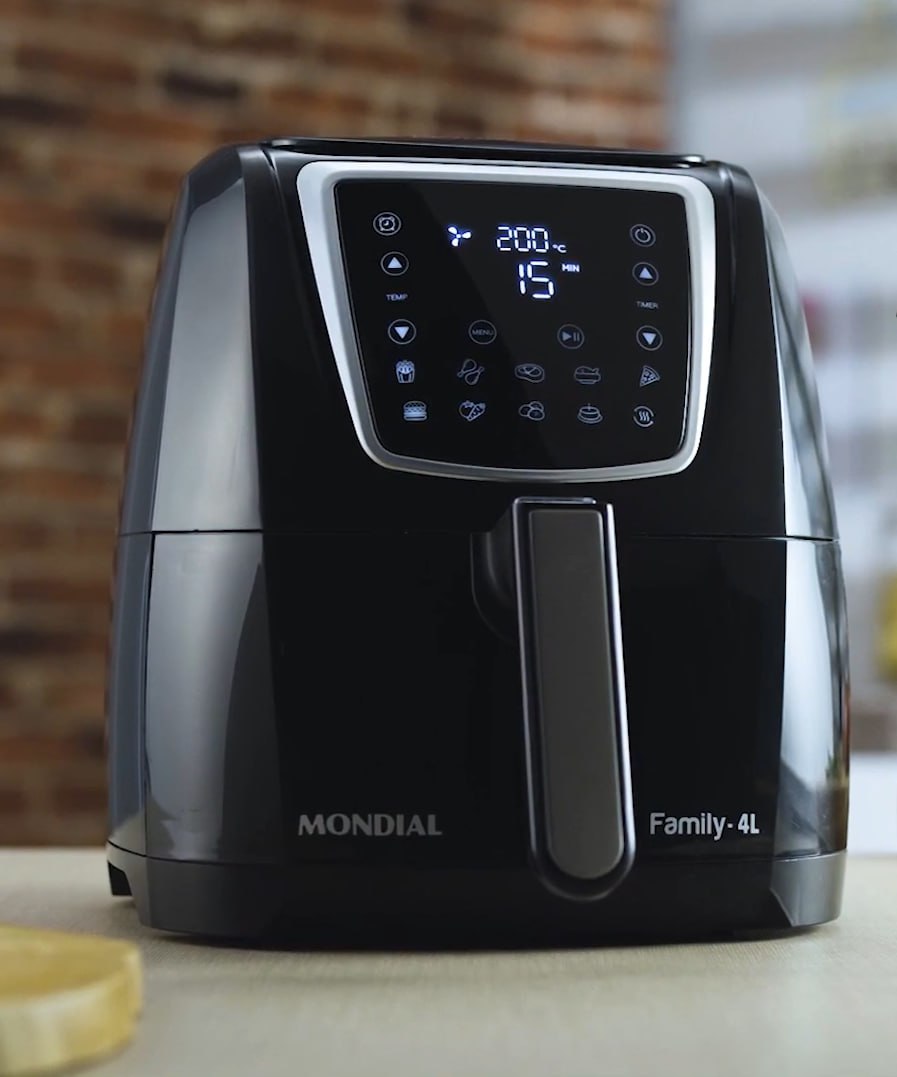 Fritadeira Sem Óleo Air Fryer Digital 4L, Mondial, Preto, 1500W – AFN-40-DI