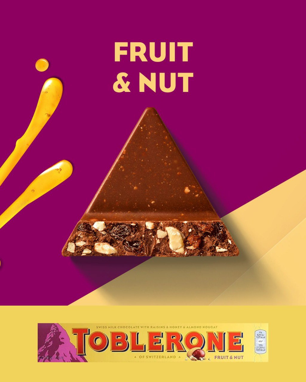 Toblerone Fruit & Nut 100G