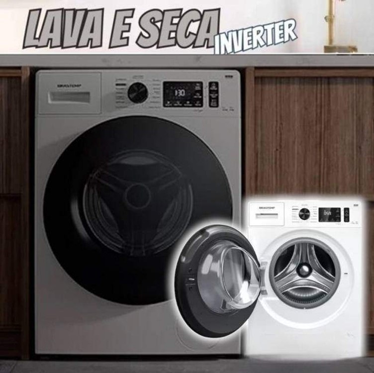 Lava e Seca Brastemp 10Kg BNO10AB Inverter Quente – Branco