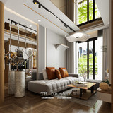 15242. Free Sketchup Living Room - Kitchen Interior Model Download By Tran Thanh Hung