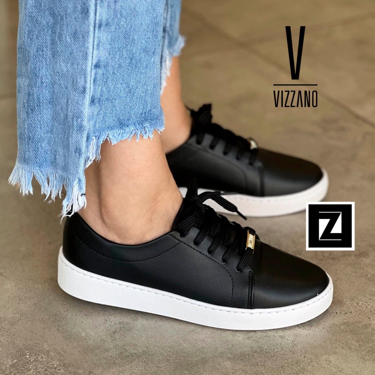 Tênis Vizzano Casual Feminino – Preto