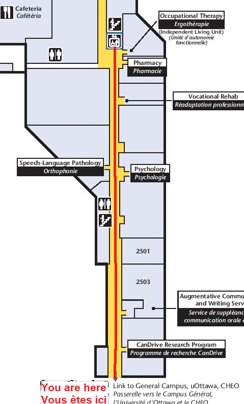 RehabCentre 2ndfloor You are here ComingfromLink Goto Single Elevator.png