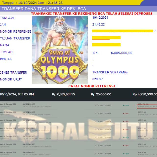 SELAMAT KEPADA ID XXXX JACKPOT PERMAINAN Gates of Olympus 1000 DI WEB KOPRALJITU