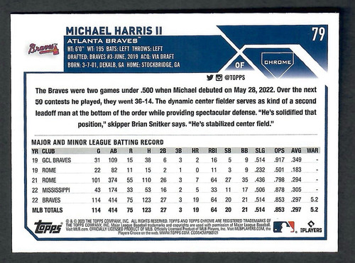 Michael Harris II Topps Chrome X fractor #2 1 2024 10 12 02 29 08.jpg