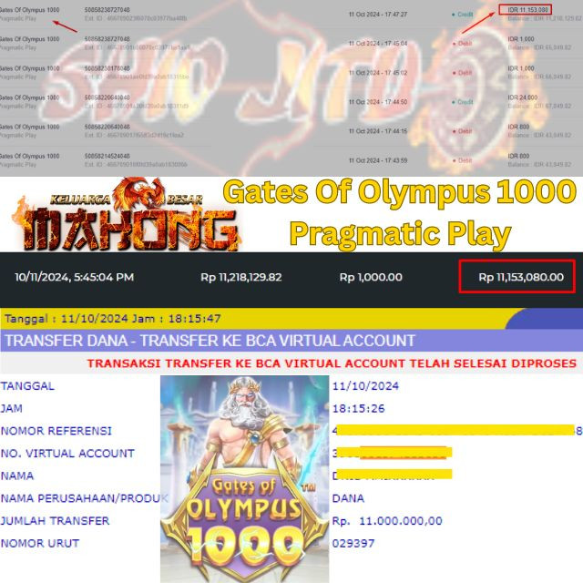 SELAMAT KEPADA ID XXXX JACKPOT PERMAINAN Gates Of Olympus 1000 Pragmatic Play DI WEB MAHONGTOTO