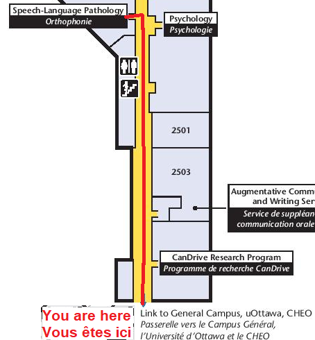 RehabCentre 2ndfloor You are here ComingfromLink Goto Speech Language Pathology SPL.png