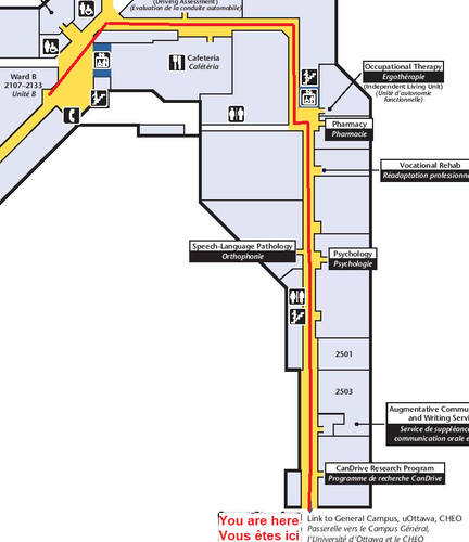 RehabCentre 2ndfloor You are here ComingfromLink Goto Ward B.png