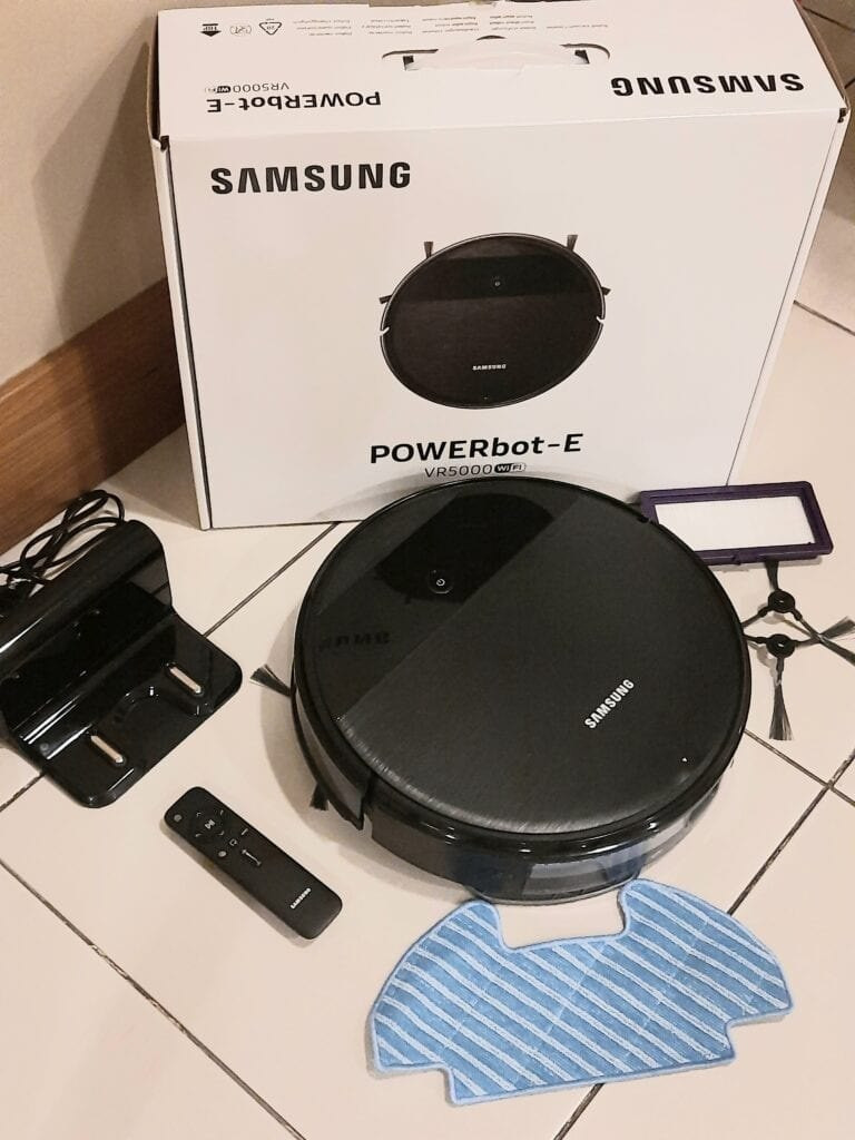 Robô Aspirador de Pó Samsung Powerbot-E com Capacidade de 0,2 Litros e Filtro Lavável – VR05R5050WK/AZ