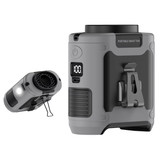 1 20000mAh Outdoor Portable Waist Fan Hanging Neck Fan Strong Wind with Power Bank LED Lighting for