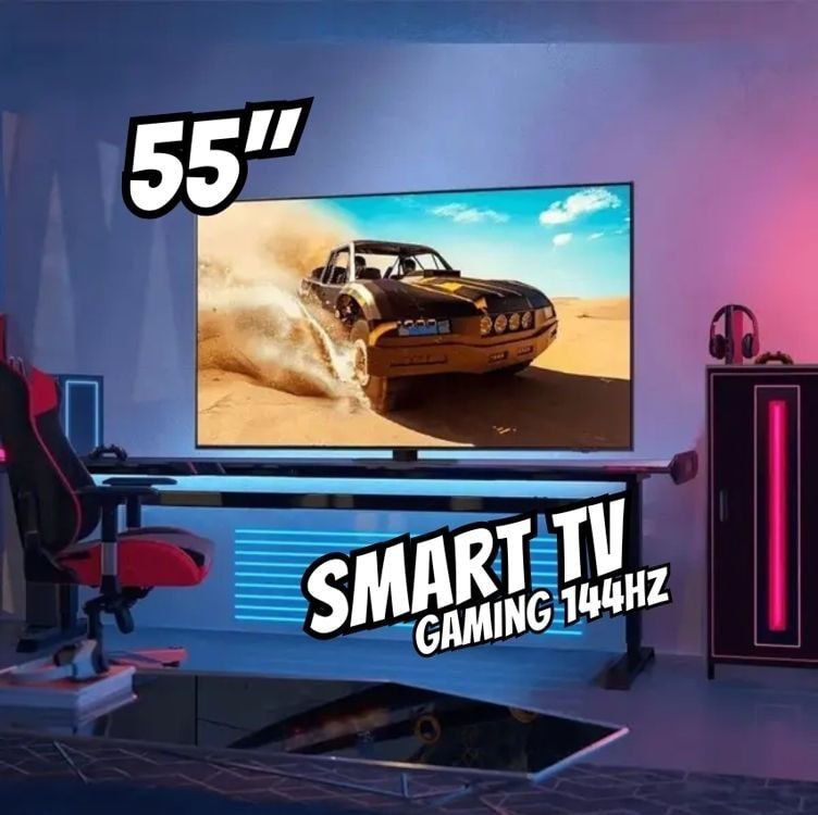 Samsung AI Gaming TV 55″ Neo QLED 4K 55QN90D 2024, Processador com AI, Upscaling 4K, Mini LED, Painel até 144hz, Alexa built in