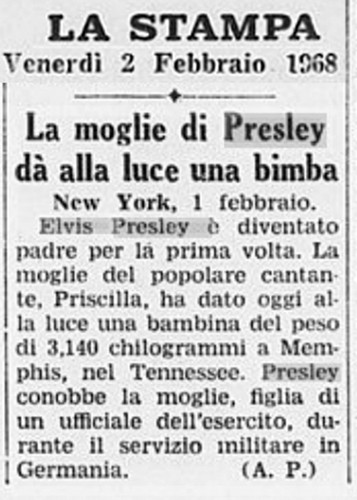 la stampa 2 2 1968