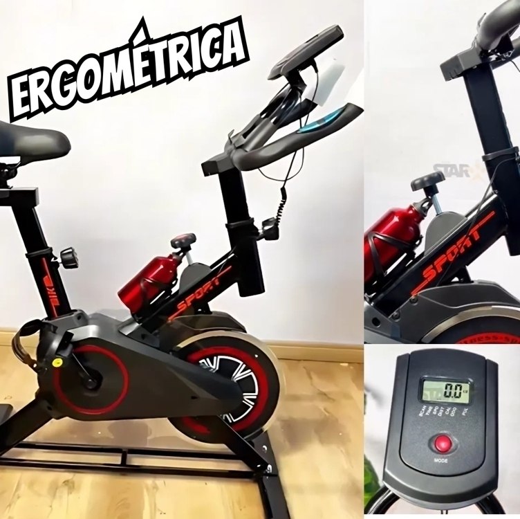 Bicicleta Ergométrica P/ Spinning Sport 150 Kg + Squezze