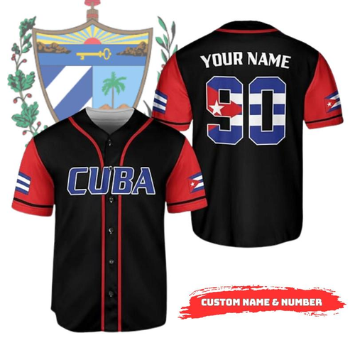 Custom Name and Nuber Cuba Baseball Jersey.png