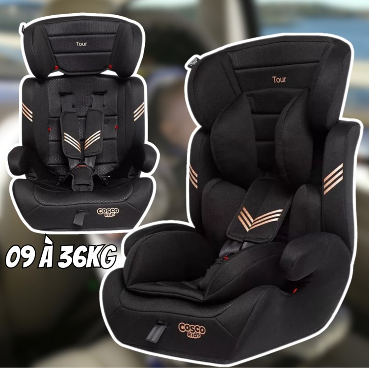 Cadeira para Auto Tour 09 à 36kg Preto Bronze – Cosco Kids