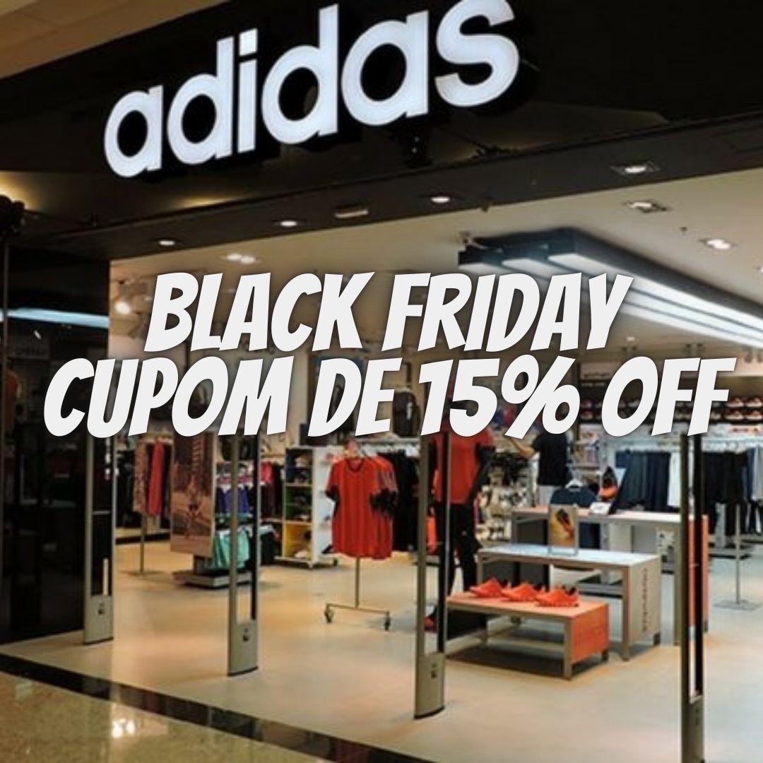 BLACK FRIDAY ADIDAS – 15% de desconto em todo o catálogo de Black Friday e outlet