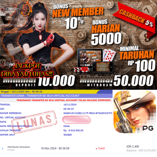 SELAMAT KEPADA ID SOPXXXX JACKPOT PERMAINAN Wild Bounty Showdown PG Soft DI WEB SHIOJITU