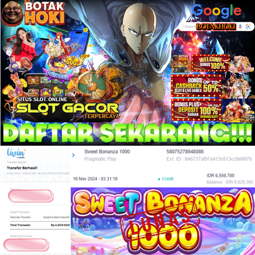 SELAMAT KEPADA ID TYXXXX JACKPOT PERMAINAN Sweet Bonanza1000 Pragmatic Play DI WEB BOTAKHOKI