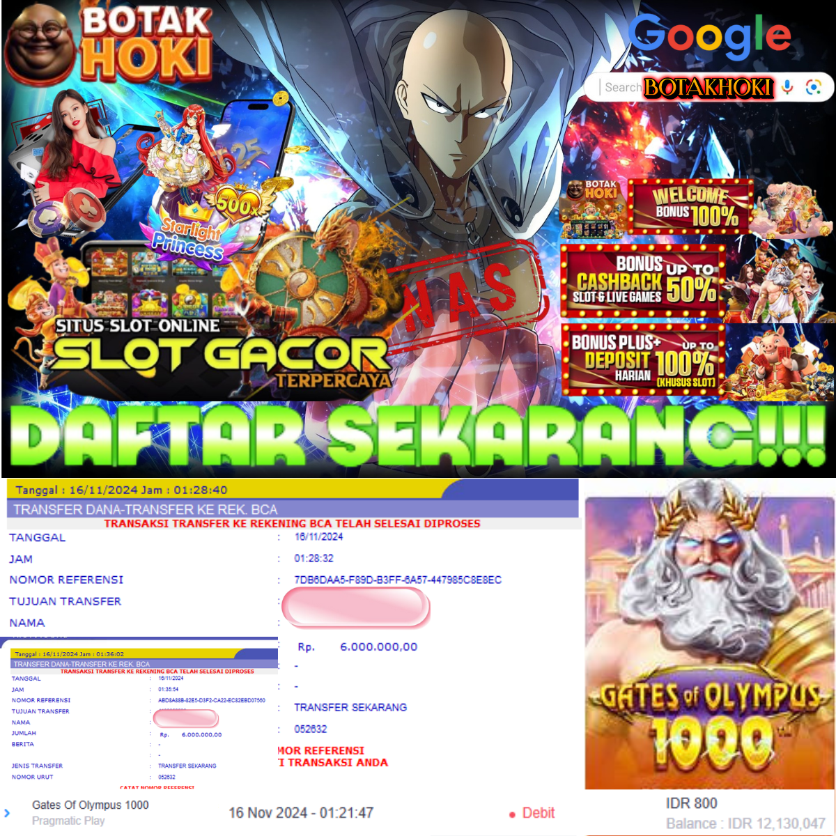 SELAMAT KEPADA ID JAXXX JACKPOT PERMAINAN Gates Of Olympus 1000 Pragmatic Play DI WEB BOTAKHOKI