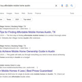 how to buy affordable mobile home austin