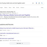 benefits of buying mobile home and land together austin