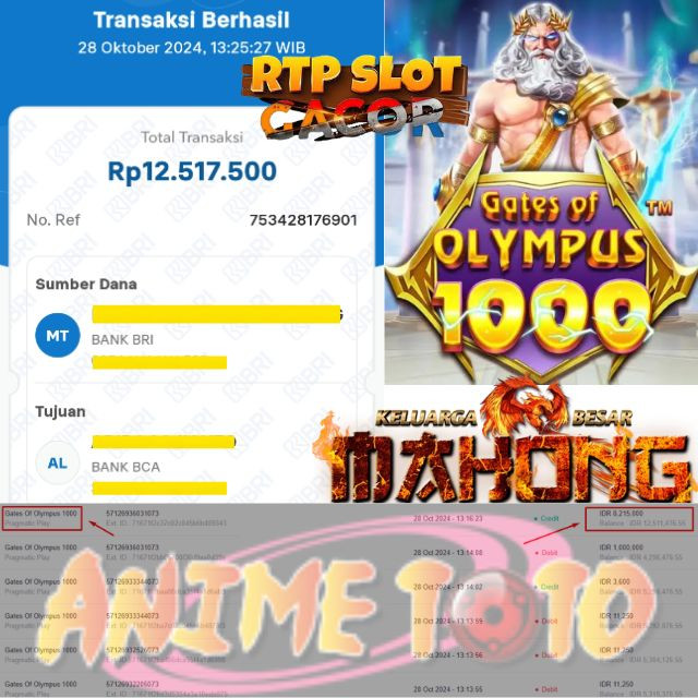 SELAMAT KEPADA ID XXXX JACKPOT PERMAINAN Gates of OlympuS 1000 Slot by Pragmatic Play DI WEB ANIMETOTO