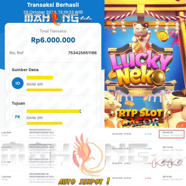 SELAMAT KEPADA ID XXXX JACKPOT PERMAINAN Lucky Neko Slot by PG Soft DI WEB MAHONGTOTO