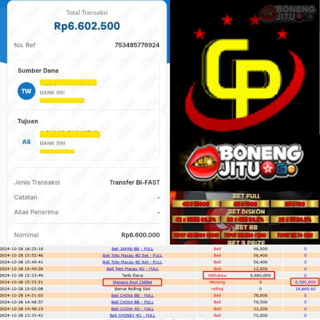 SELAMAT KEPADA ID XXXX JACKPOT PERMAINAN CHINA POOL DI WEB BONENGJITU