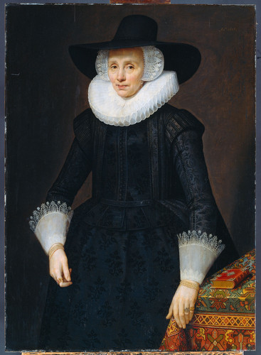 Mesdach, Salomon Портрет Margarita Courten (1564 1640), 1625, 102,8 cm x 74,4 cm, Дерево, масло