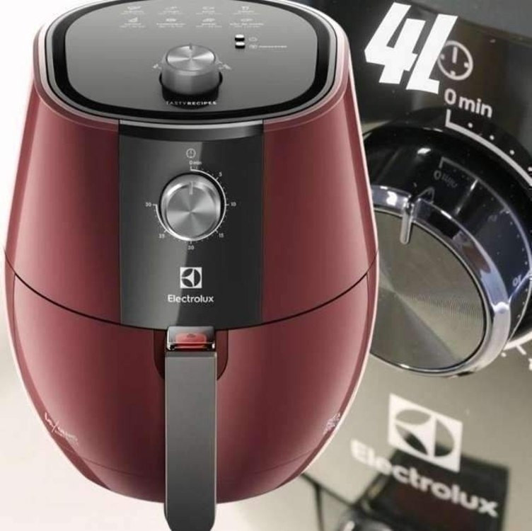 Fritadeira Elétrica sem Óleo Electrolux Airfryer EAF31 4L 1400W vermelho 110V por Rita Lobo