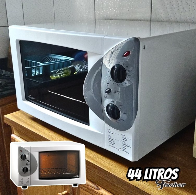 Forno Elétrico Fischer Grill Bancada 44L Branco 127V