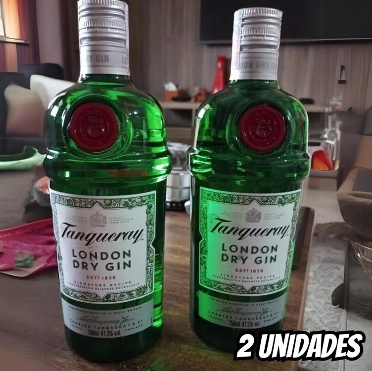 Kit 2 Gin Importado London Dry Tanqueray Garrafa 750ml