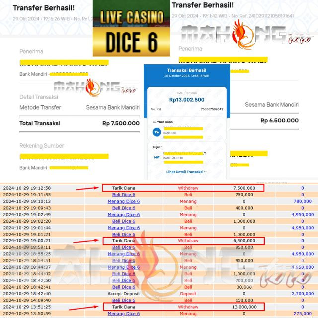 SELAMAT KEPADA ID XXX JACKPOT PERMAINAN LIVE CASINO DICE 6 DI WEB MAHONGTOTO