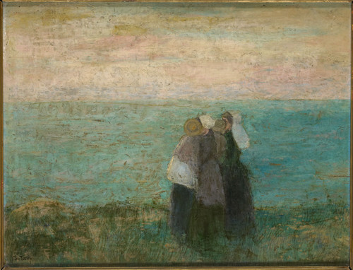 Toorop, Jan Женщины у моря, 1897, 36 cm x 46 cm, Картон, масло
