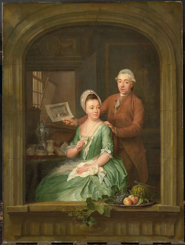 Muys, Nicolaes Гравёр Robert Muys (1742 1825) и его жена Maria Nozeman, 1778, 62 cm х 47 cm, Дерево,