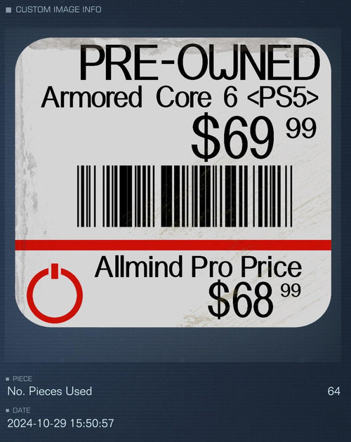 Weathered Pre-Owned Sticker PS5 