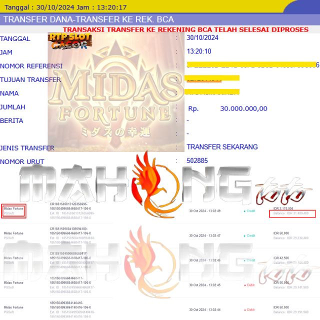 SELAMAT KEPADA ID XXXX JACKPOT PERMAINAN Midas Fortune Slot - PG Soft DI WEB MAHONGTOTO