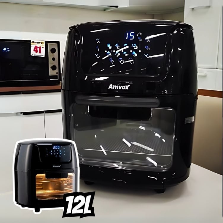 Amvox Air Fryer Lar ARF1222 Cor Preto