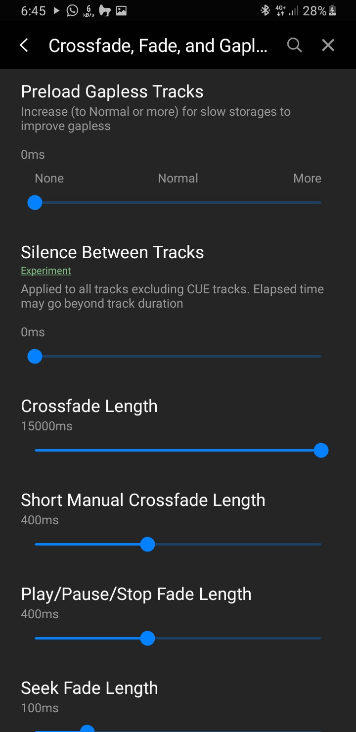 BlackPlayer Other similar Music App with Similar Crossfading Feature