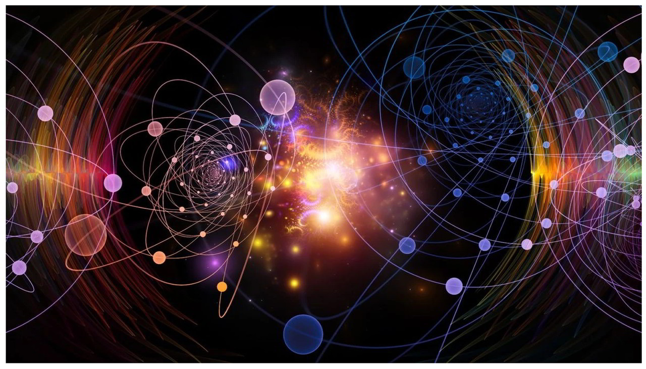 Sistemi quantistici ad alta dimensionalità e applicazioni future Modello grafico di un sistema quantistico ad alta dimensionalità.